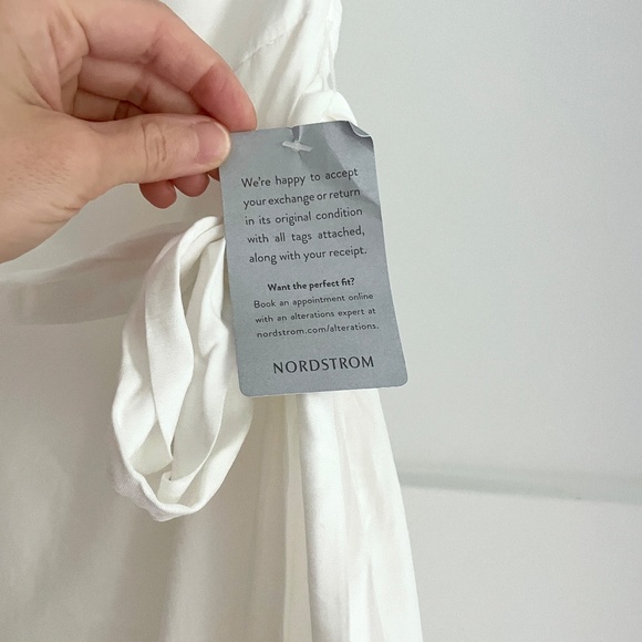 ❤️ NWT Lulus Lulu's Weekend Wonder White One Shoulder Ruffle Mini Dress Small - Picture 7 of 10